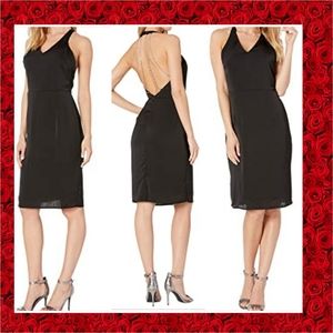 Bebe Sexy Sparkle Rhinestone Halter Dress